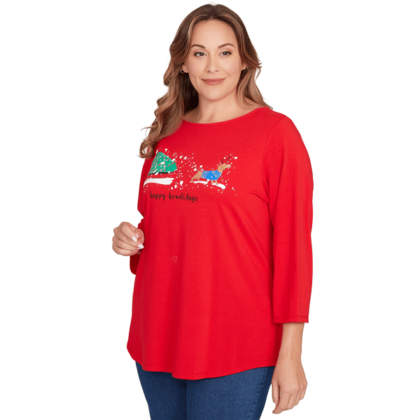 Plus Size Ruby Rd. Must Haves II Happy Howlidays Tee