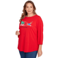 Plus Size Ruby Rd. Must Haves II Happy Howlidays Tee - image 3