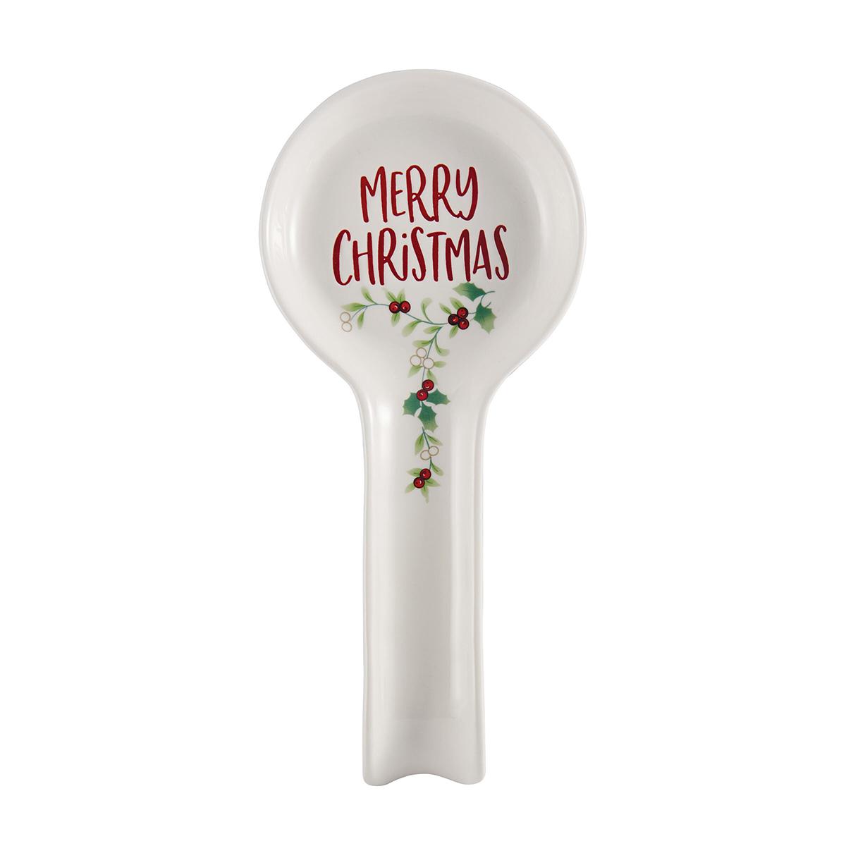 Pfaltzgraff(R) Winterberry Merry Xmas Spoon Rest