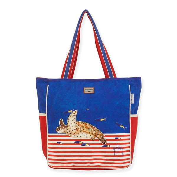 Sun &#39;N&#39; Sand Turtles Americana Tote - image 