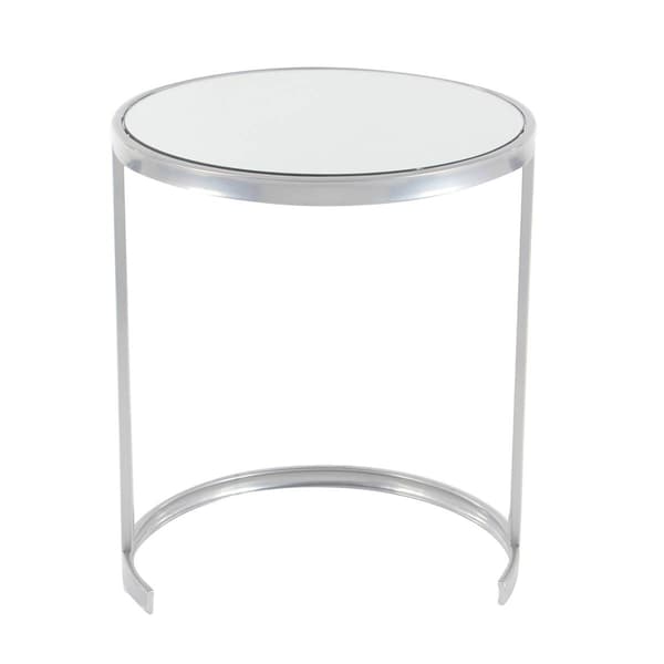 9th & Pike® Silver Tin Contemporary Accent Table - Set of 3