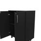 FM FURNITURE Lewis Black Wengue Storage Cabinet Base - image 5