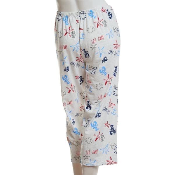 Womens HUE&#174; Smooth Sailing Print Pajama Capris