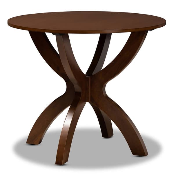 Baxton Studio Wanda Walnut Brown Finished Wood 5pc. Dining Set