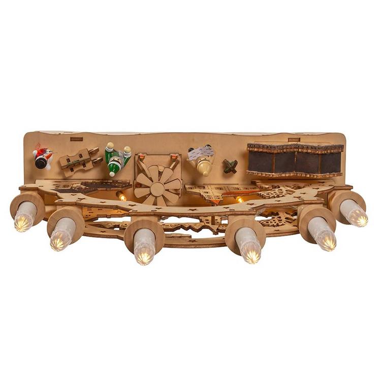 Kurt S. Adler 10.25in. Wooden LED Christmas Village