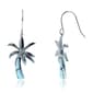 Gemstones Classics(tm) Silver & Larimar Palm Tree Earrings - image 1