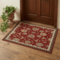 HomeRoots Red Oriental Power Loom Stain Resistant Accent Rug - image 1