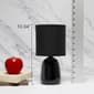 Simple Designs 10in. Traditional Ceramic Thimble Table Lamp - image 3