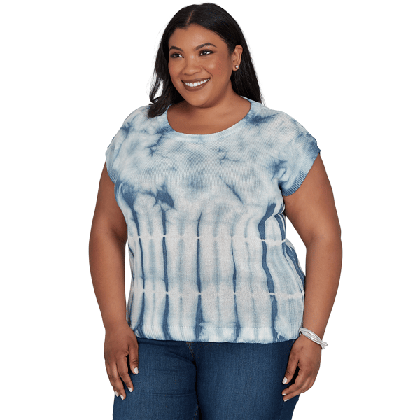 Plus Size Skye’s the Limit Summer Spice Tie Dye Sweater