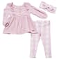 Toddler Girl Tahari Cinched Ruffle Top &amp; Check Leggings Set - image 2