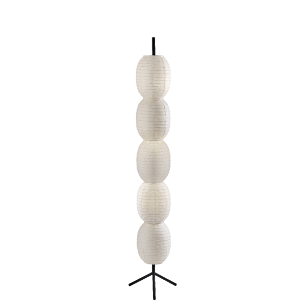 Adesso Lanai Floor Lamp with White Paper Shade - image 
