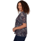 Womens Emaline Summer In The City Short Sleeve Tier Blouse - image 4
