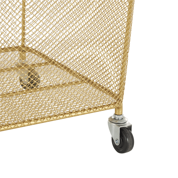 9th & Pike® Modern Gold Metal Storage Cart