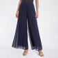 Petite MSK Solid Chiffon Mesh Wide Leg Palazzo Pants - image 1