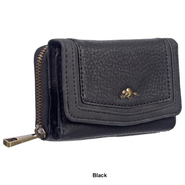 Womens Roots 73 RFID Trifold Zip Around Wallet