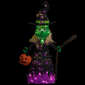 Northlight LED Witch with Broom Outdoor Halloween Decoration - image 6