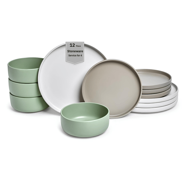 Sango Rollo Alta 12pc. Stoneware Dinnerware Set - image 