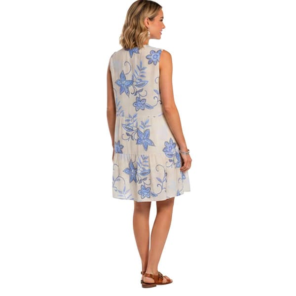 Womens Harper 241 Sleeveless Floral Tier A-Line Dress