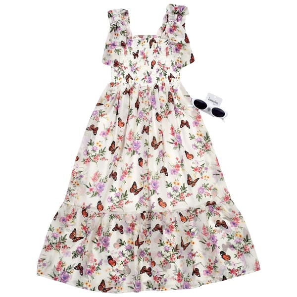 Girls (7-16) Speechless® Bow Strap Butterfly Dress w/ Sunglasses