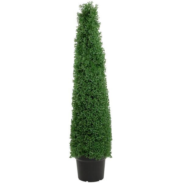 Northlight Seasonal 4ft. Artificial Boxwood Cone Topiary Tree - image 