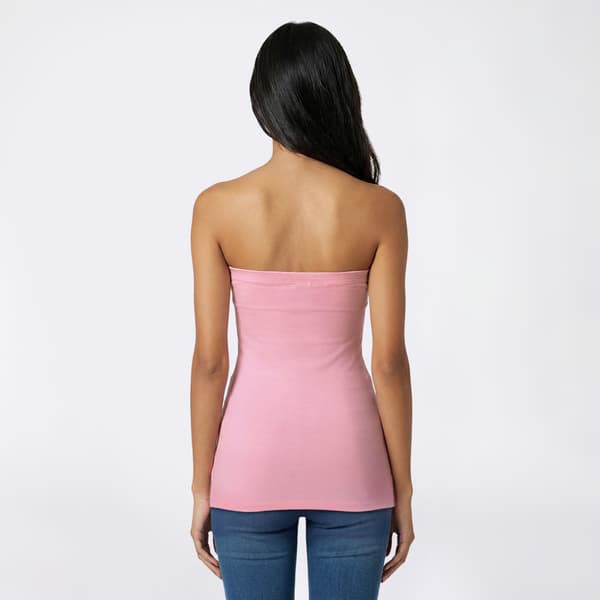 Juniors One Step Up Ruch Side Slit Tube Top with Padded Bra