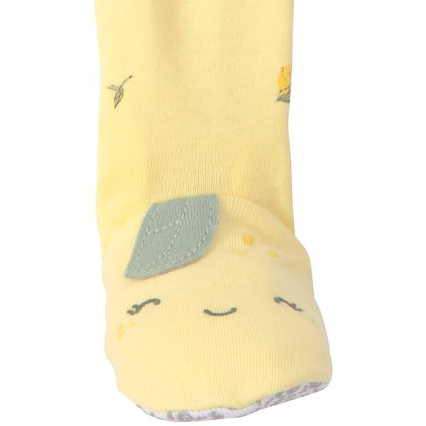 Baby Girl (12-24M) Carter''s® 1Pc Lemon Prt Cotton Footed Pajama