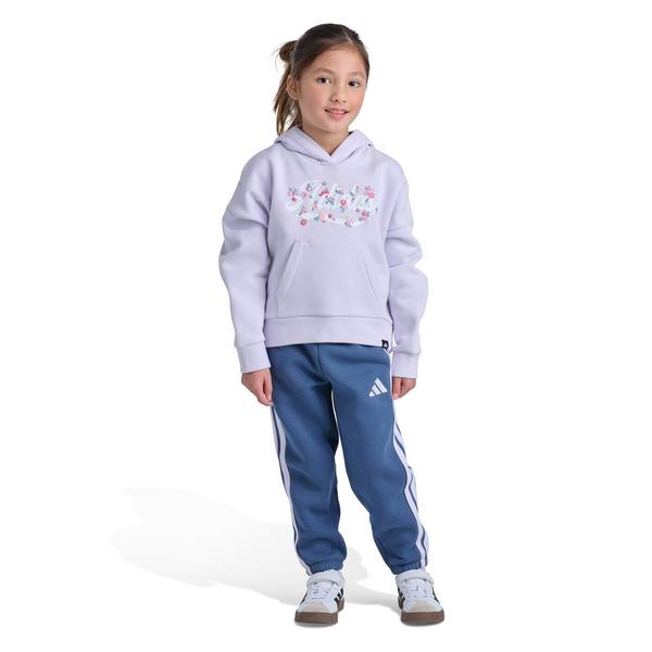 Girls (4-6x) adidas(R) Floral Hooded Pullover w/ Jogger Set