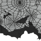 Northlight 5.25ft. Spider Webs & Bats Halloween Valance Decor - image 5