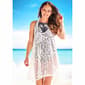 Womens Cover Me Sleeveless Star Crochet Swim Cover Up Dress - image 1