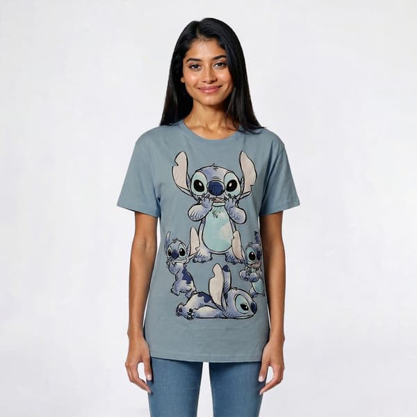 Juniors Freeze Stitch Multi Pose Boyfriend Tee - image 