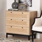 Baxton Studio Cherelle Light Brown 3-Drawer Storage Cabinet - image 7