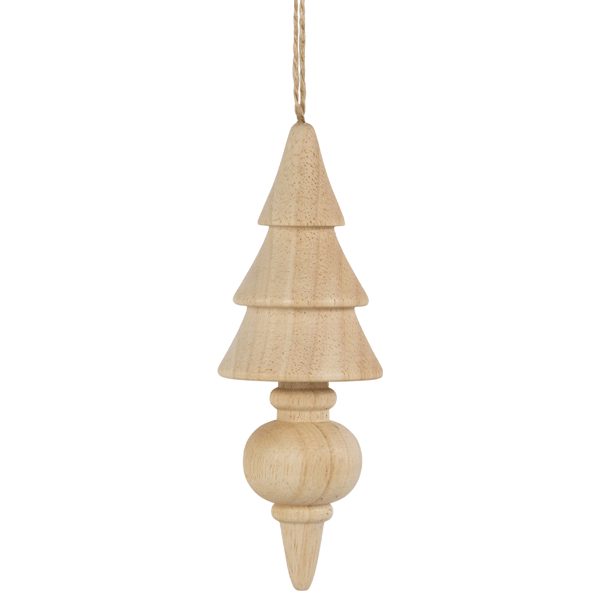 Northlight 3pc. Natural Trees Wooden Christmas Ornaments