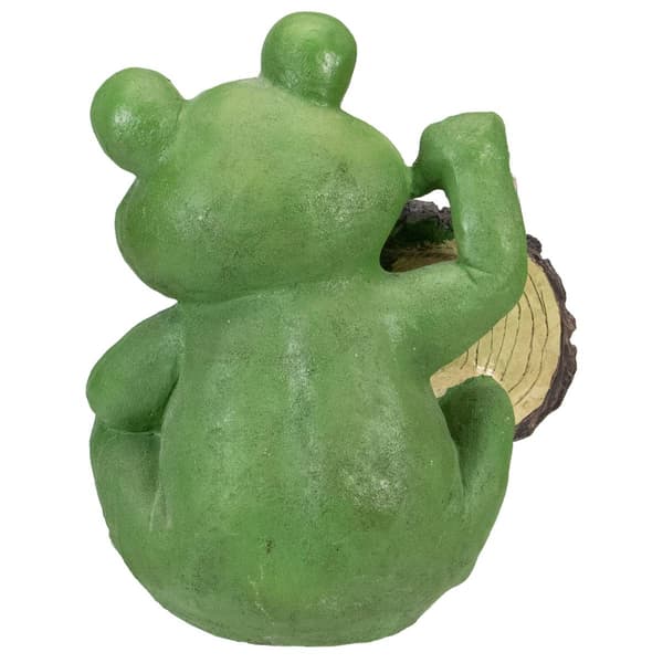 Northlight Seasonal 9in. Life is Good Frog Outdoor Garden Statue