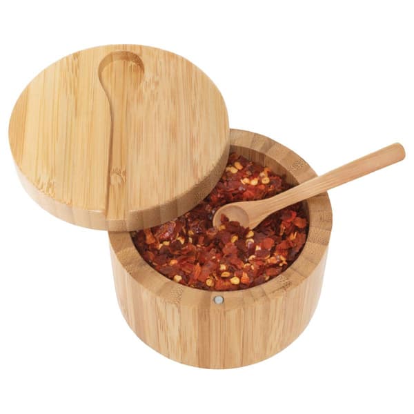 Lipper Bamboo Salt Box w/ Spoon