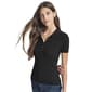 Womens DKNY Short Sleeve Polo Rib Knit Sweater - image 1