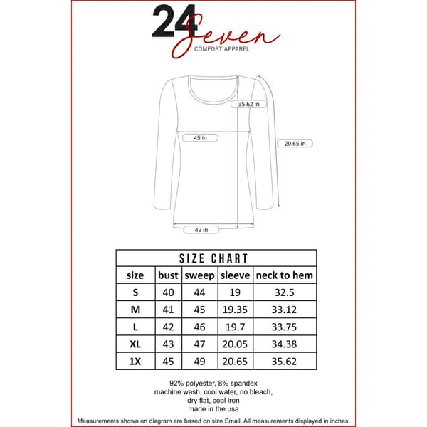 24/7 Comfort Apparel 3/4 Sleeve Paisley Tunic