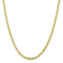 Mens Gold Classics&#40;tm&#41;10kt. 4.1mm Semi-Solid Anchor Chain Necklace