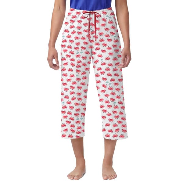 Womens HUE&#40;R&#41; Cooling Off Crabs Capri Pajama Pants