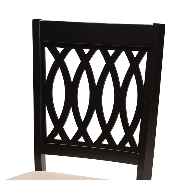 Baxton Studio Florencia Modern Wood Dining Chairs - Set of 2
