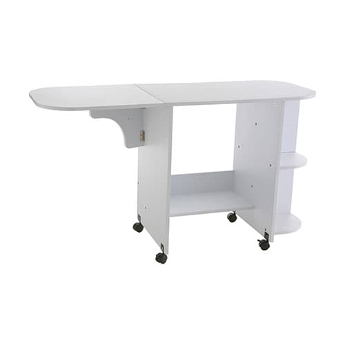 Southern Enterprises White Folding Sewing Table