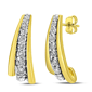 Haus of Brilliance 0.50ctw. Diamond Graduated Huggie Earrings - image 1