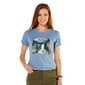 Womens Mountain and Isles Short Sleeve Waterfall Graphic Tee - image 2
