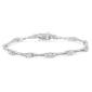 Diamond Classics&#40;tm&#41; Silver 1/4ctw. Rose Cut Diamond Tennis Bracelet - image 1