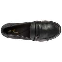 Womens East Street Harlow Black Smooth Loafers