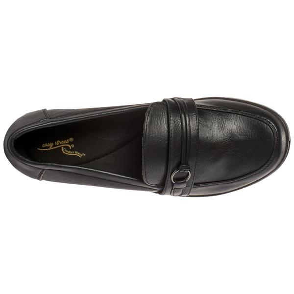 Womens East Street Harlow Black Smooth Loafers