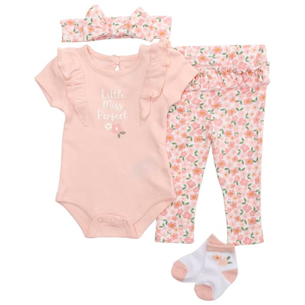 Baby Girl (3-6M) Baby Essentials® 4pc. Little Miss Perfect Set