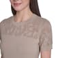 Womens Tommy Hilfiger Short Sleeve Floral Pointelle Sweater - image 4