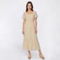 Womens Luxology Flutter Sleeve Gauze Midi Dress - image 1