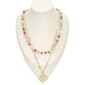 Ashley Cooper(tm) 2 Row Pastel Bead & Chain Flower Pendant Necklace - image 1