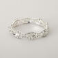Rosa Rhinestones Crystal Basket Weave Stretch Bracelet - image 1